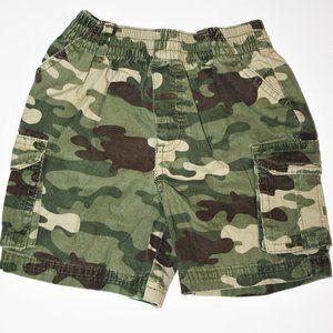 💚Army Green Camo Cargo Shorts w/Pockets 18mo EUC